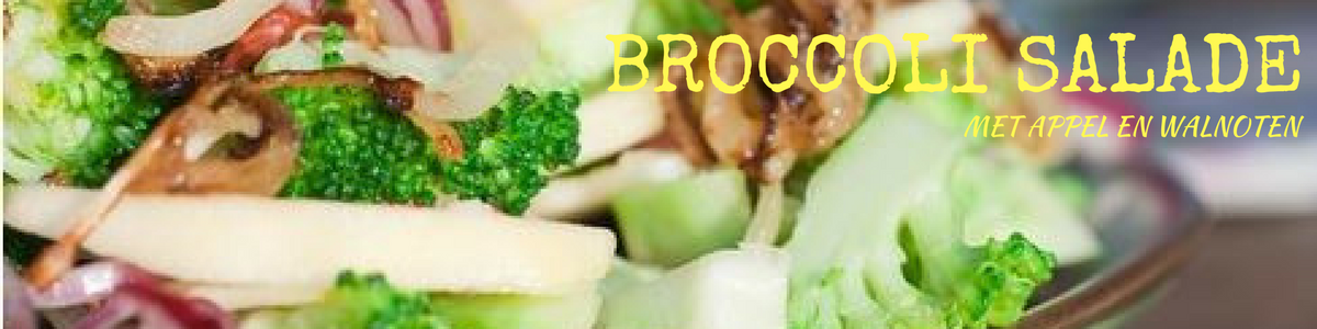 "Externe link naar broccoli salade recept met appel en walnoten"
