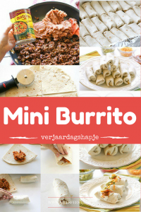 Mexicaanse Mini burrito - Recepten voor Mexicaans thema verjaardag hapjes van Pinterest - Mels Feestje