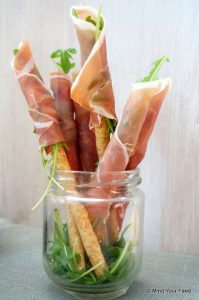 Tuinfeest - soepstengels met ham en rucola - Zomer hapje - mels Feestje"
