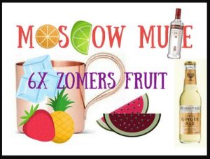 6 heerlijk verfrissende zomer cocktails Moscow Mule uitgezocht - met zomers fruit en eentje met komkommer - klik op de button om door te gaan naar 6x Moscow Mule zomers fruit - Mels Feestje