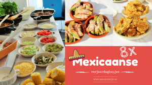 Mexicaanse verjaardagshapjes home - Recepten voor verjaardag hapjes - Mexicaans tortilla buffet - mini burrito - Mels Feestje